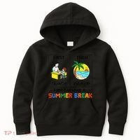First Teach Then Beach Im Earning A Summer Break Teacher Kids Hoodie thumb 0