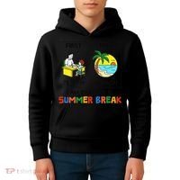 First Teach Then Beach Im Earning A Summer Break Teacher Kids Hoodie thumb 4
