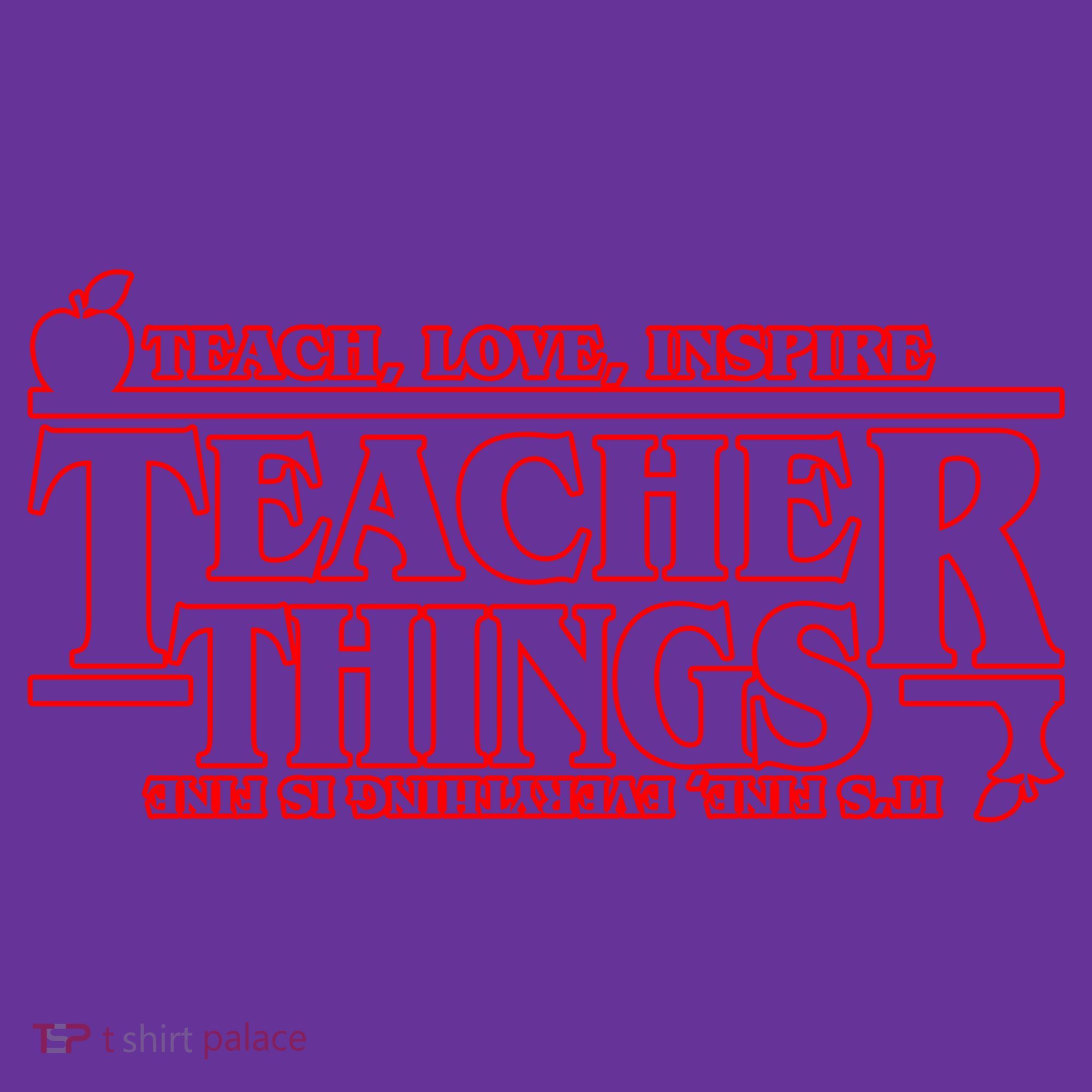 Funny Teacher Things Teach Love Inspire Coaster