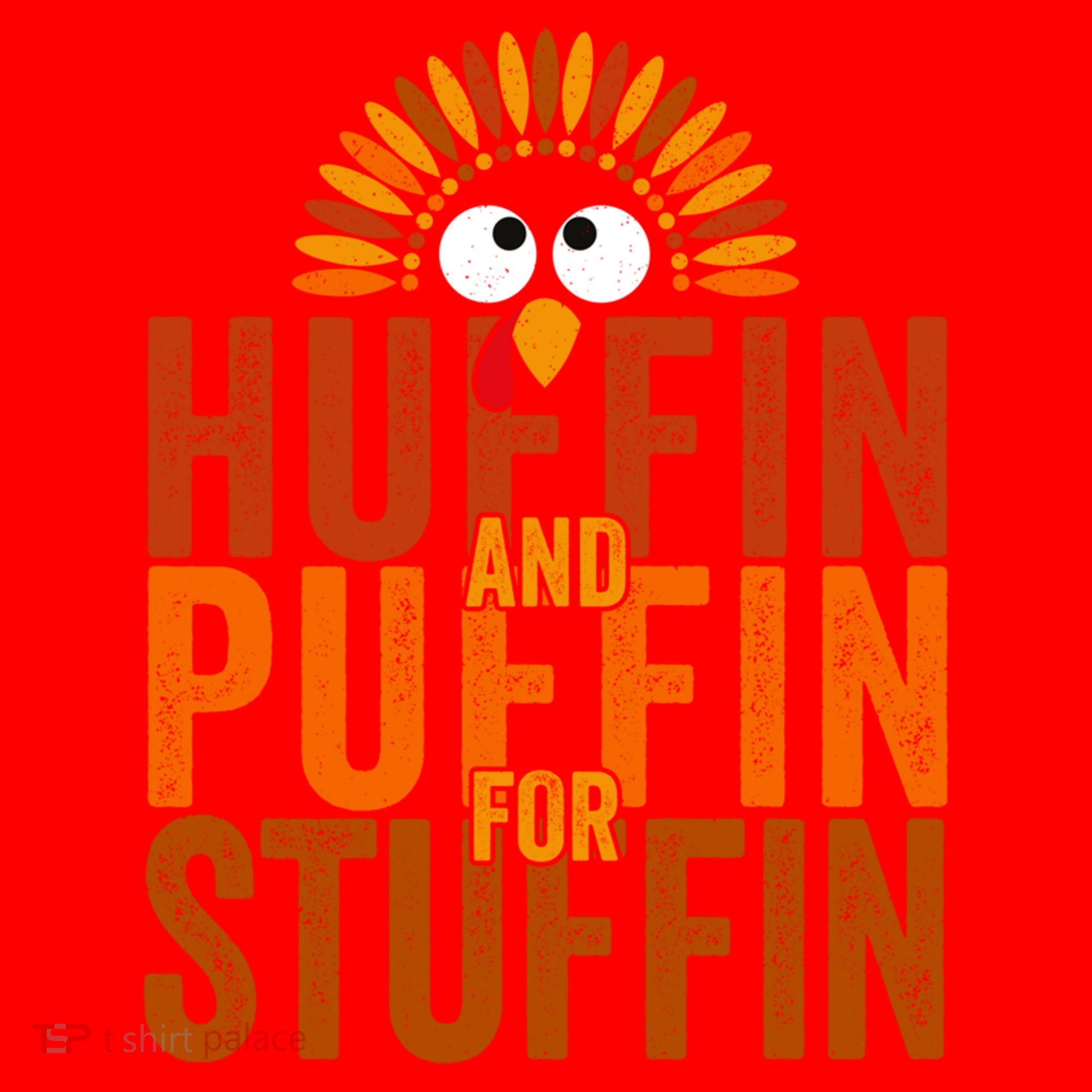 Funny Turkey Trot Huffin And Puffin For Stuffin Santa Hat