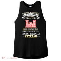 Forever The Title Combat Engineer Veteran Day Funny Xmas Ladies PosiCharge Tri-Blend Wicking Tank thumb 0