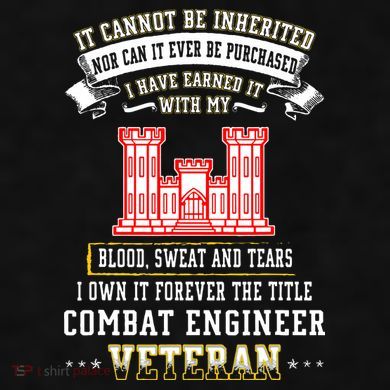 Forever The Title Combat Engineer Veteran Day Funny Xmas Ladies PosiCharge Tri-Blend Wicking Tank