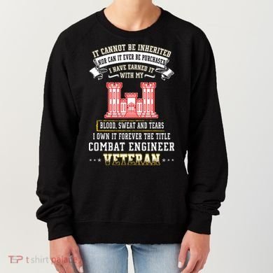 Forever The Title Combat Engineer Veteran Day Funny Xmas Women's Sweatshirt