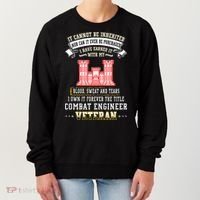 Forever The Title Combat Engineer Veteran Day Funny Xmas Women's Sweatshirt thumb 0