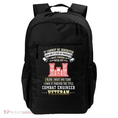 Forever The Title Combat Engineer Veteran Day Funny Xmas Backpack