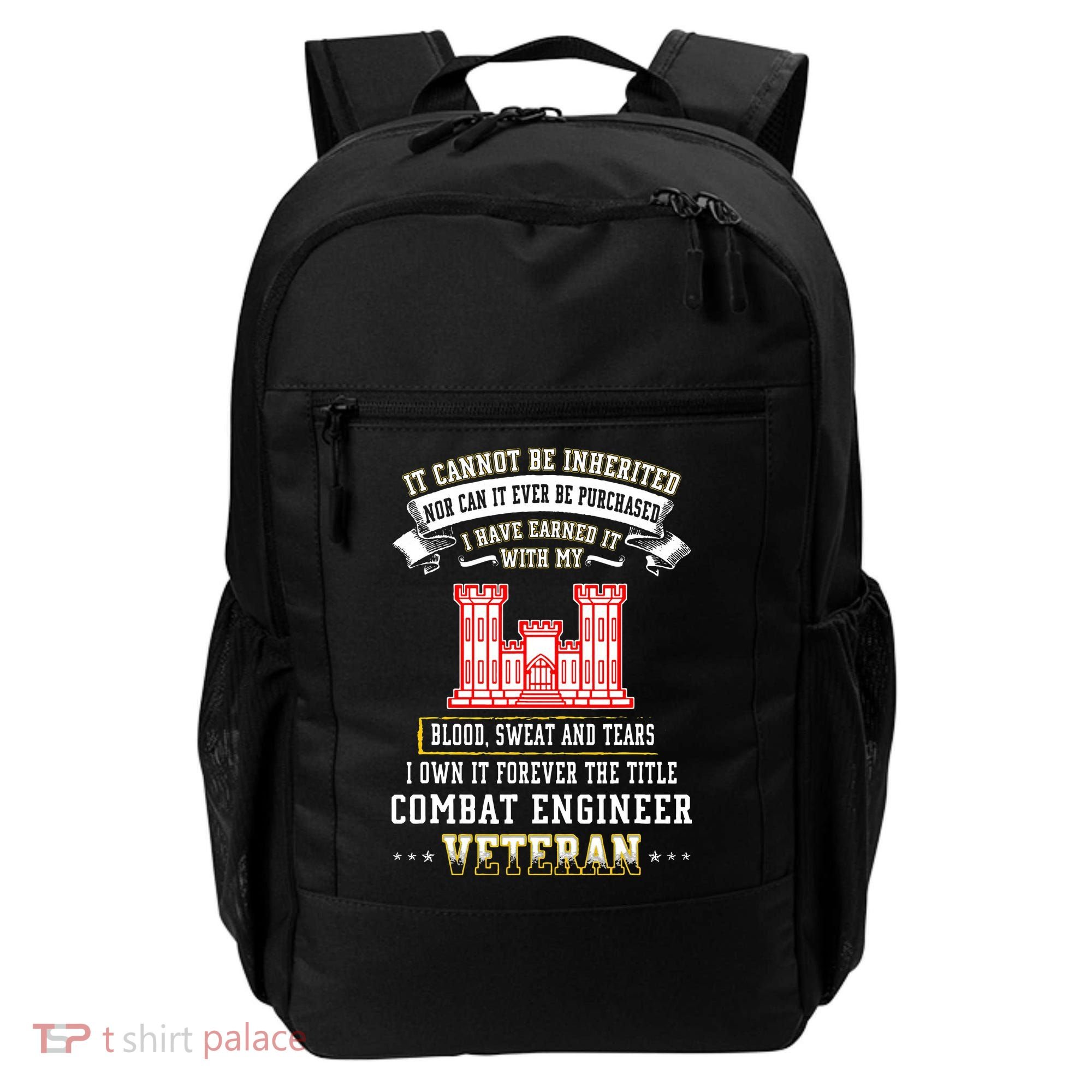 Forever The Title Combat Engineer Veteran Day Funny Xmas Backpack