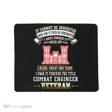 Forever The Title Combat Engineer Veteran Day Funny Xmas Mousepad