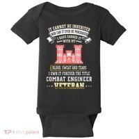 Forever The Title Combat Engineer Veteran Day Funny Xmas Baby Bodysuit thumb 0