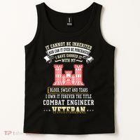 Forever The Title Combat Engineer Veteran Day Funny Xmas Tank Top thumb 2