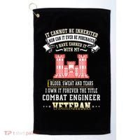 Forever The Title Combat Engineer Veteran Day Funny Xmas Golf Towel thumb 0