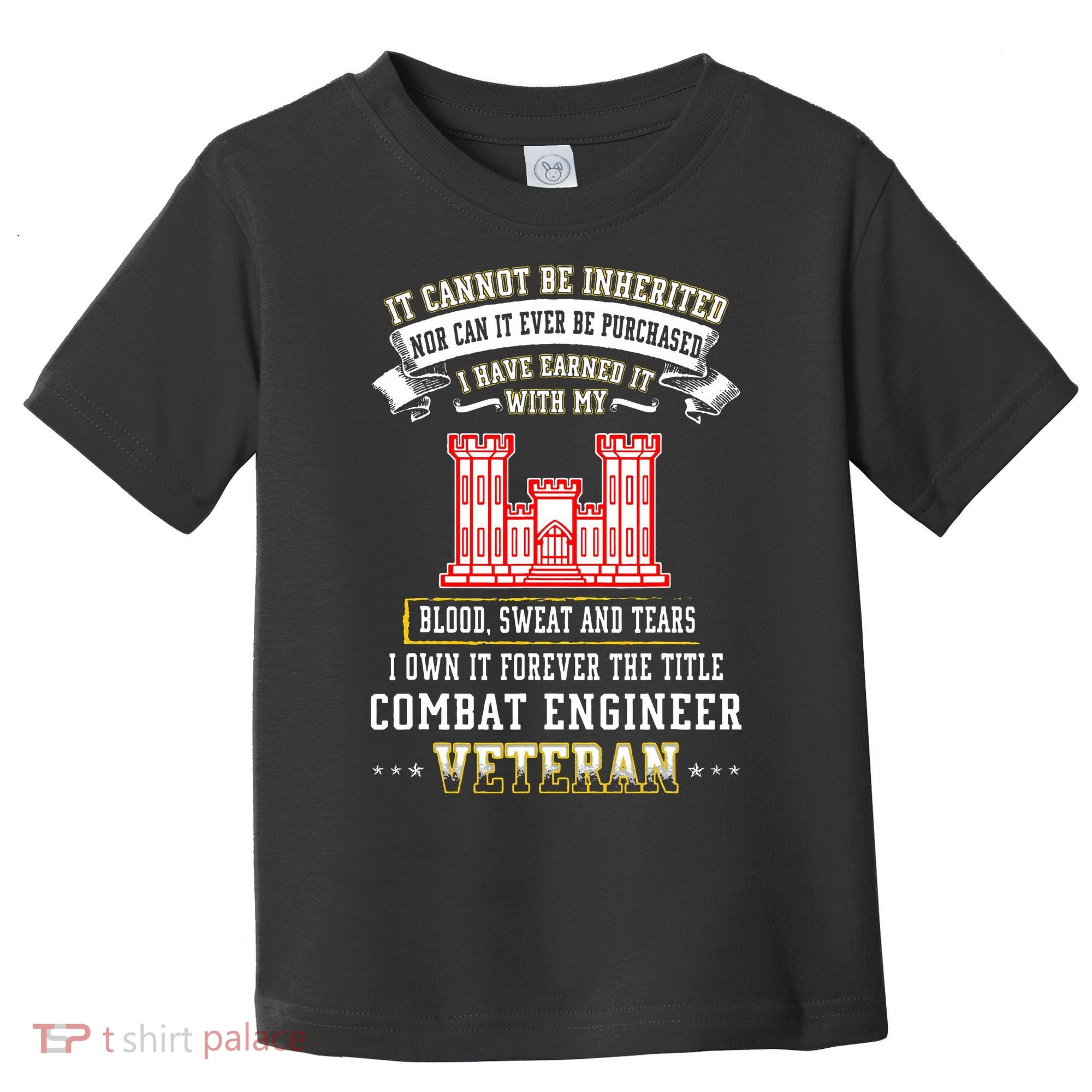 Forever The Title Combat Engineer Veteran Day Funny Xmas Toddler T-Shirt