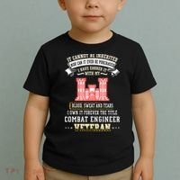 Forever The Title Combat Engineer Veteran Day Funny Xmas Toddler T-Shirt thumb 2