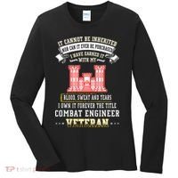 Forever The Title Combat Engineer Veteran Day Funny Xmas Women's Long Sleeve Shirt thumb 0