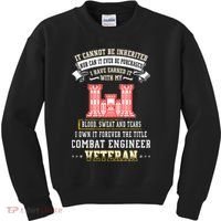 Forever The Title Combat Engineer Veteran Day Funny Xmas Kids Sweatshirt thumb 0