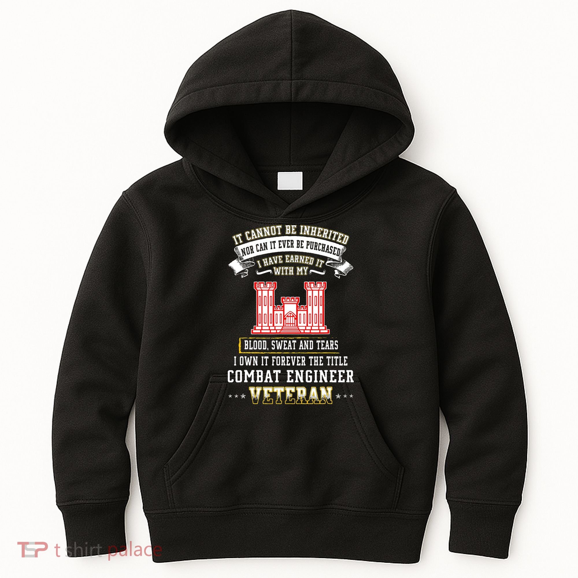 Forever The Title Combat Engineer Veteran Day Funny Xmas Kids Hoodie
