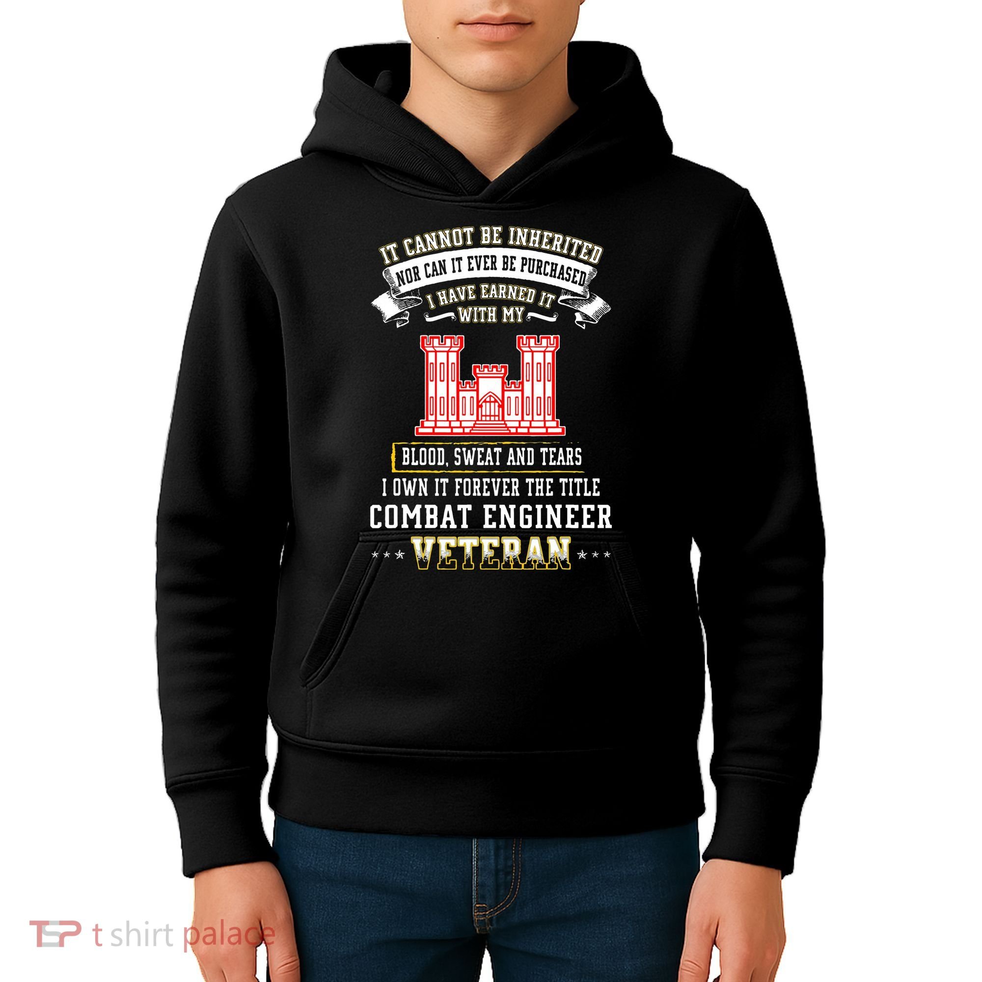 Forever The Title Combat Engineer Veteran Day Funny Xmas Kids Hoodie