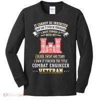 Forever The Title Combat Engineer Veteran Day Funny Xmas Kids Long Sleeve Shirt thumb 0