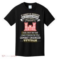 Forever The Title Combat Engineer Veteran Day Funny Xmas Kids T-Shirt thumb 0