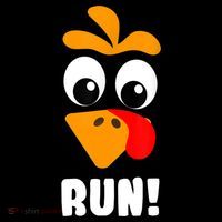 Funny Turkey Trot Adult Running Costume Turkey Face Coffee Mug thumb 5