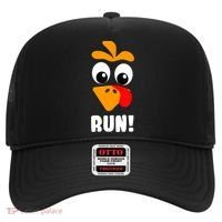 Funny Turkey Trot Adult Running Costume Turkey Face Hat thumb 0