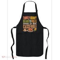 Funny Thanksgiving Turkey Gravy Bean And Rolls Lemme See That Casserole Apron thumb 0