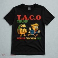 Funny Taco Trump Always Chickens Out T-Shirt thumb 5