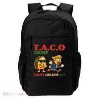 Funny Taco Trump Always Chickens Out Backpack thumb 0