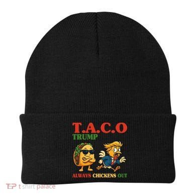Funny Taco Trump Always Chickens Out Beanie