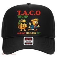 Funny Taco Trump Always Chickens Out Hat thumb 0