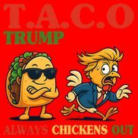 Funny Taco Trump Always Chickens Out Santa Hat thumb 1