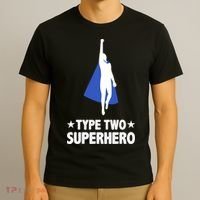 Funny Type Two Superhero T2D Diabetes Awareness T-Shirt thumb 3