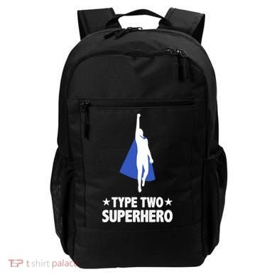 Funny Type Two Superhero T2D Diabetes Awareness Backpack
