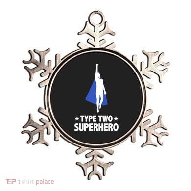 Funny Type Two Superhero T2D Diabetes Awareness Ornament