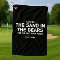 Frank Turner The Sand In The Gears Golf Towel thumb 1