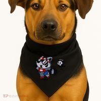 Faster Than The Forever Yeet Run Away Faster USA-Made Doggie Bandana thumb 1