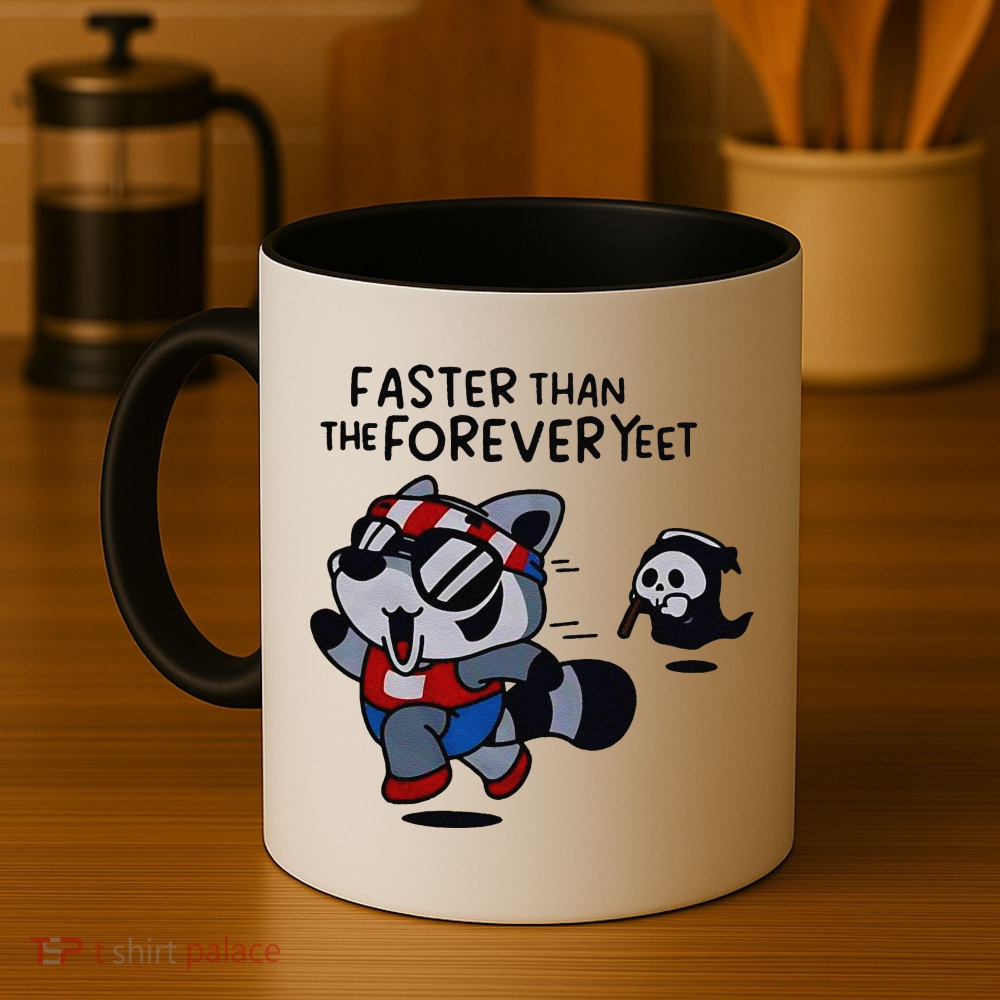 Faster Than The Forever Yeet Run Away Faster Coffee Mug