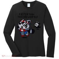 Faster Than The Forever Yeet Run Away Faster Women's Long Sleeve Shirt thumb 0