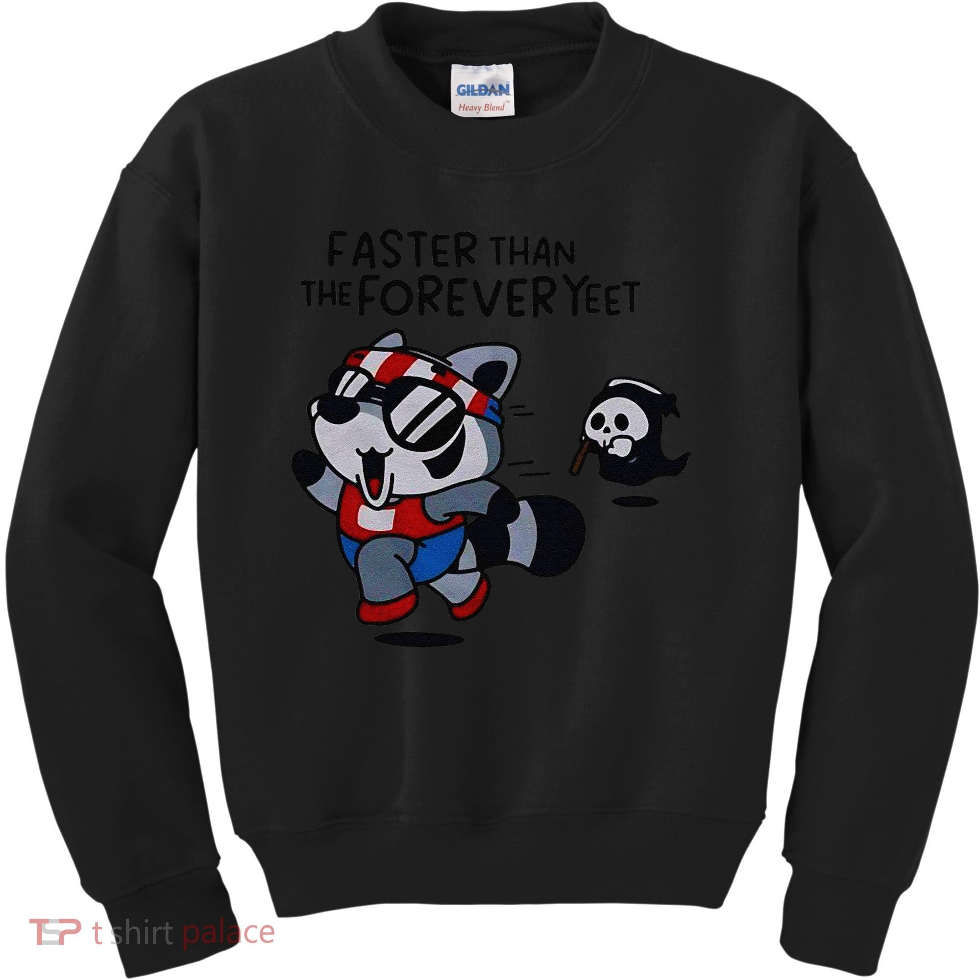 Faster Than The Forever Yeet Run Away Faster Kids Sweatshirt