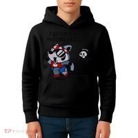 Faster Than The Forever Yeet Run Away Faster Kids Hoodie thumb 4