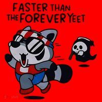 Faster Than The Forever Yeet Run Away Faster Santa Hat thumb 1
