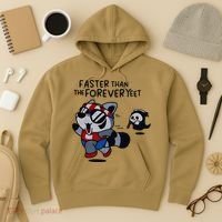 Faster Than The Forever Yeet Run Away Faster Hoodie thumb 3