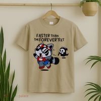 Faster Than The Forever Yeet Run Away Faster T-Shirt thumb 2