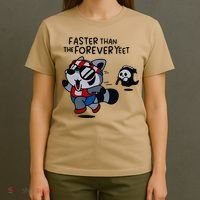 Faster Than The Forever Yeet Run Away Faster T-Shirt thumb 4
