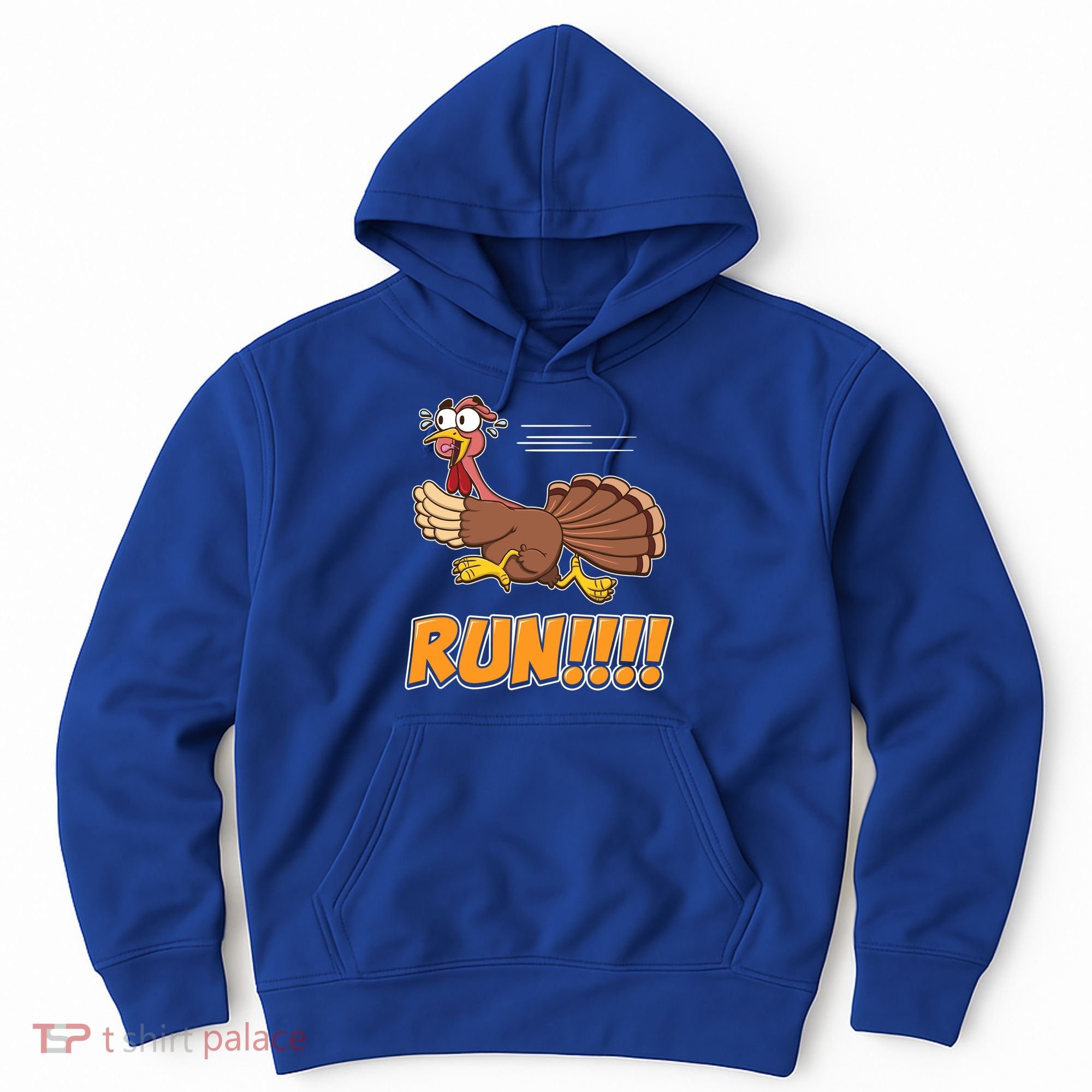 Funny Turkey Thanksgiving Family Funny Gift Trot Run! Hoodie