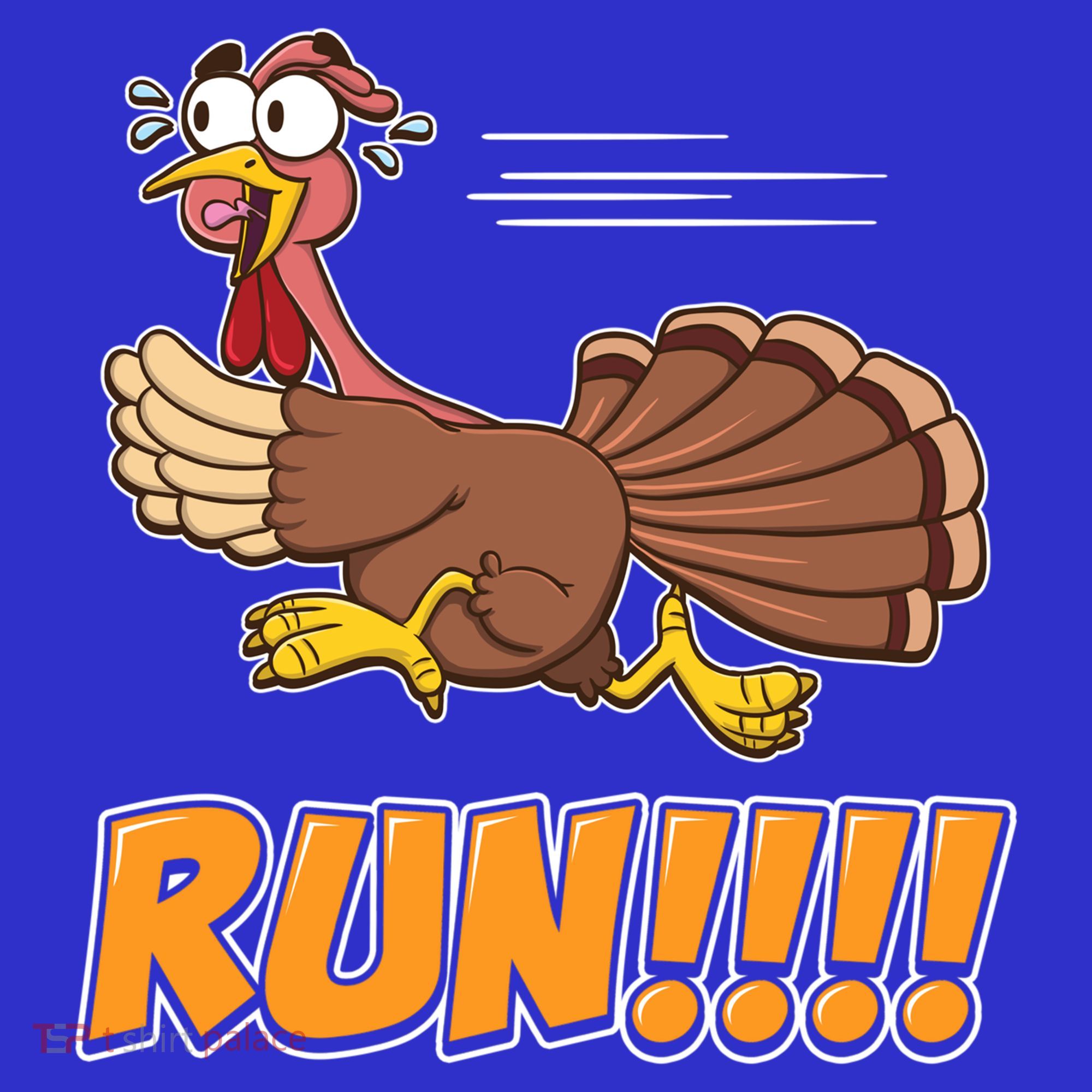 Funny Turkey Thanksgiving Family Funny Gift Trot Run! Toddler Hoodie