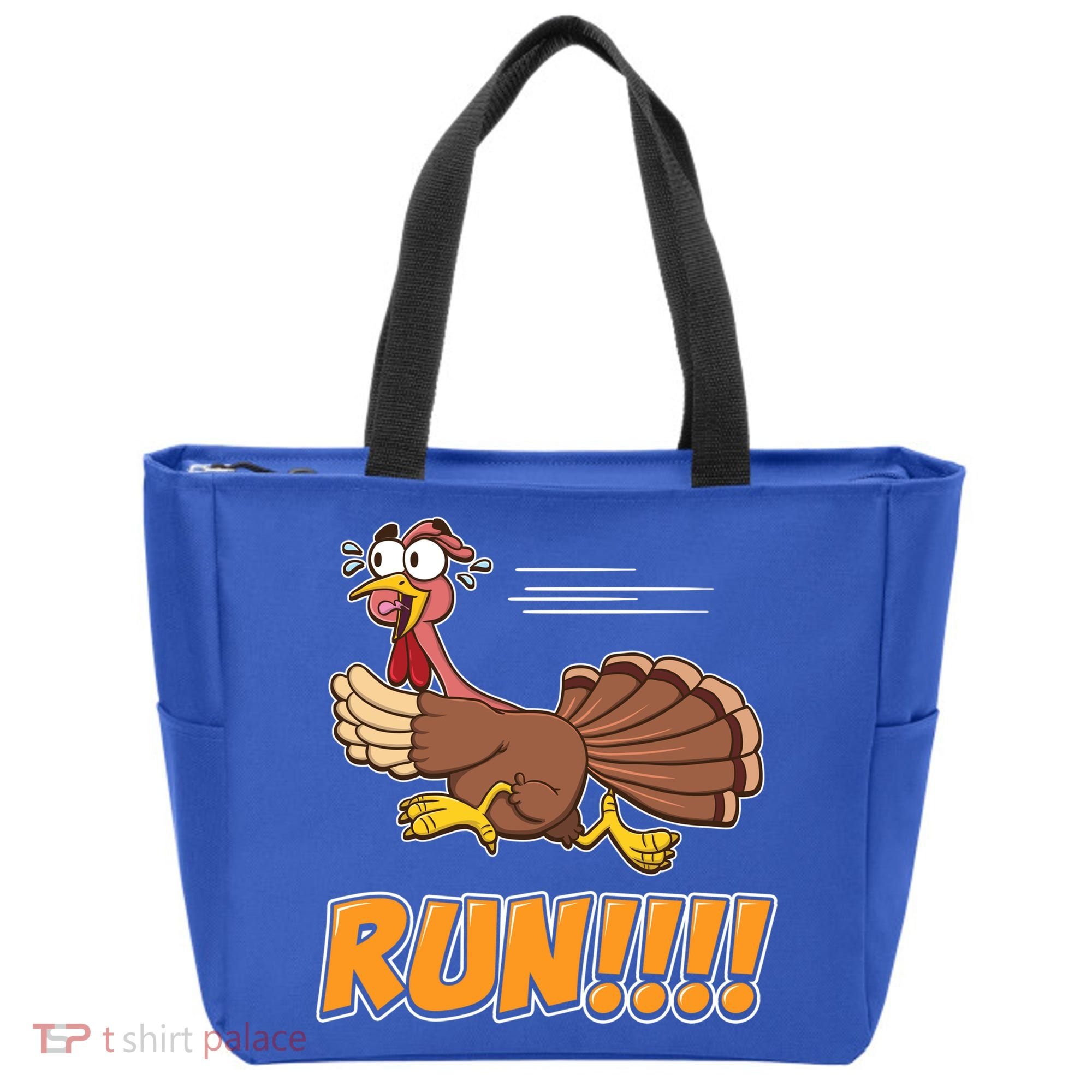 Funny Turkey Thanksgiving Family Funny Gift Trot Run! Tote Bag