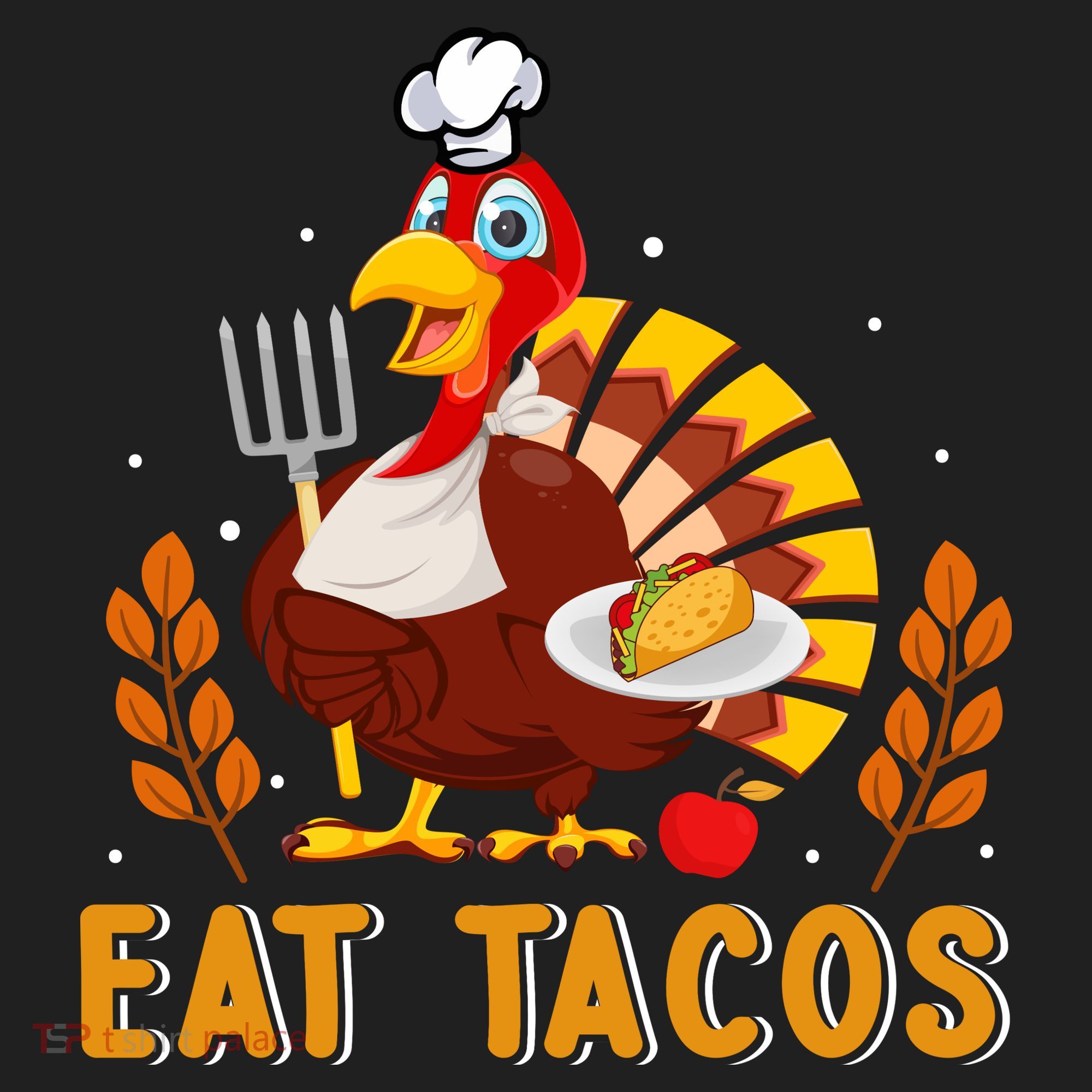 Funny Thanksgiving Turkey Eat Tacos Women's Sweatshirt