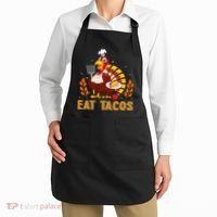 Funny Thanksgiving Turkey Eat Tacos Apron thumb 2