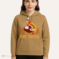 Funny Thanksgiving Turkey Eat Tacos Hoodie thumb 5