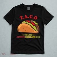 Funny Taco Trump Always Chickens Out T-Shirt thumb 5